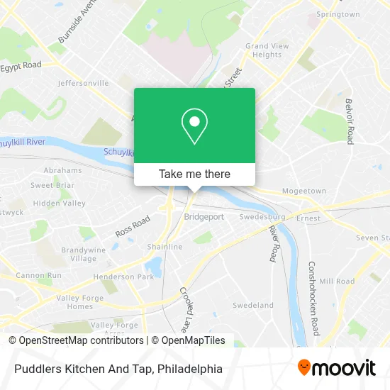 Puddlers Kitchen And Tap map
