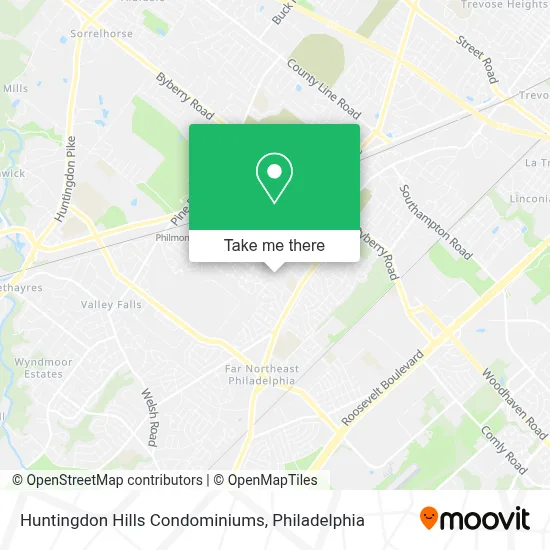 Huntingdon Hills Condominiums map