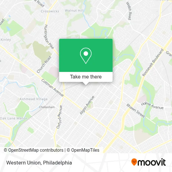 Western Union map