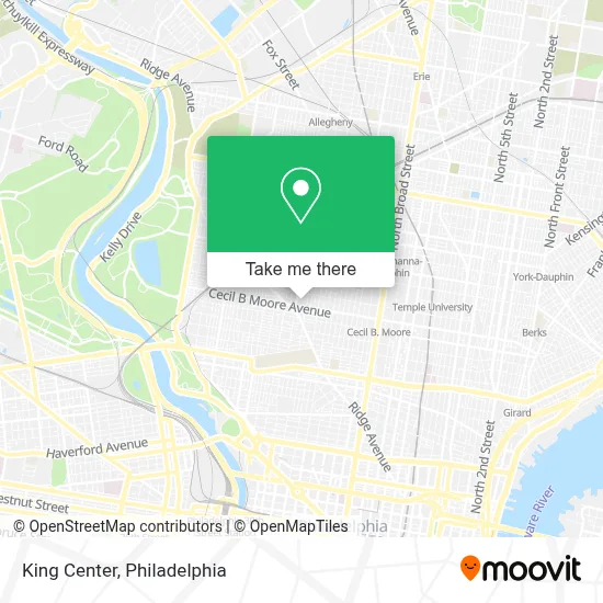 King Center map