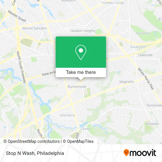 Stop N Wash map