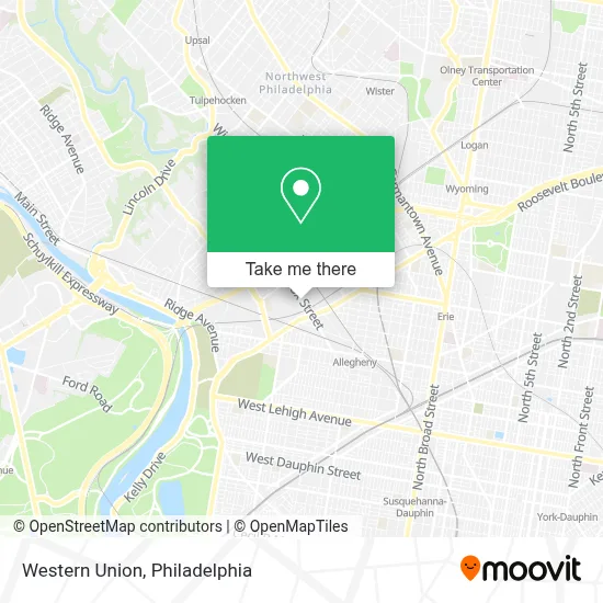 Western Union map