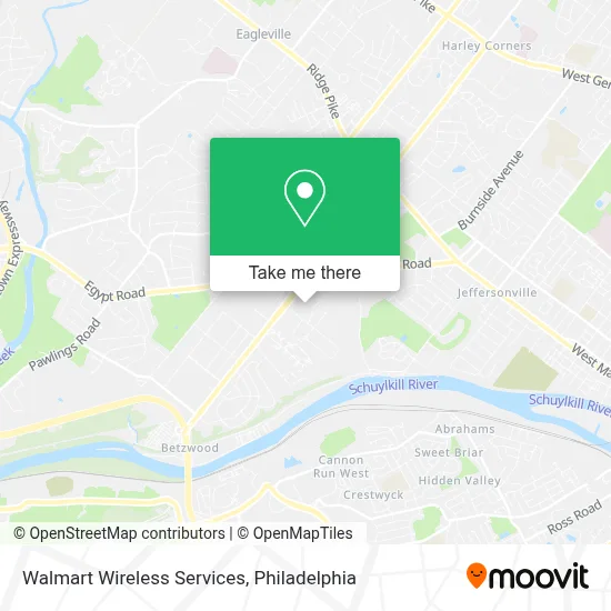 Walmart Wireless Services map