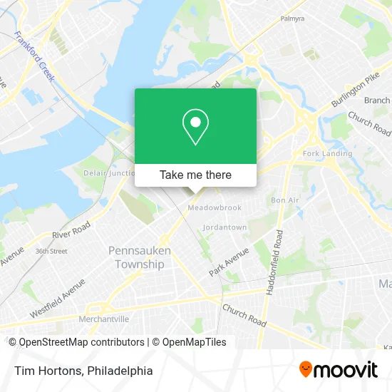 Tim Hortons map