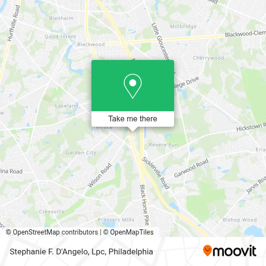 Stephanie F. D'Angelo, Lpc map