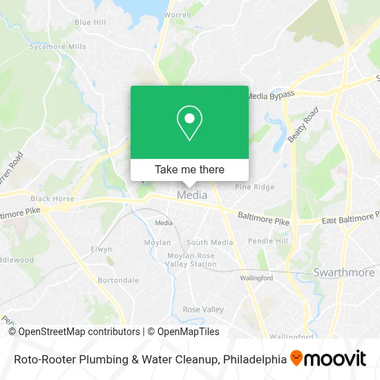 Roto-Rooter Plumbing & Water Cleanup map