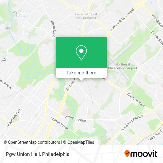 Pgw Union Hall map