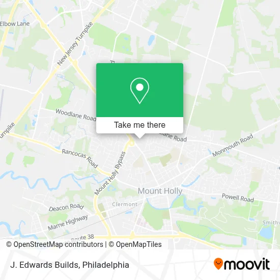 J. Edwards Builds map