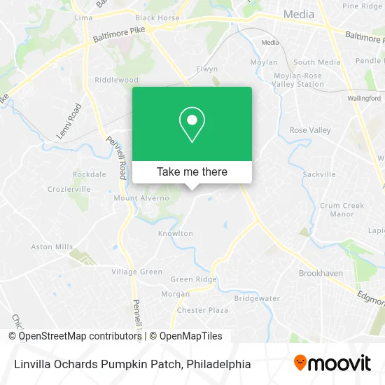 Linvilla Ochards Pumpkin Patch map