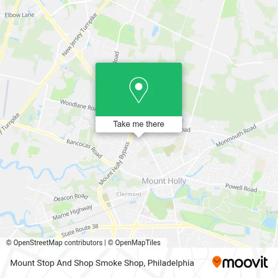 Mount Stop And Shop Smoke Shop map