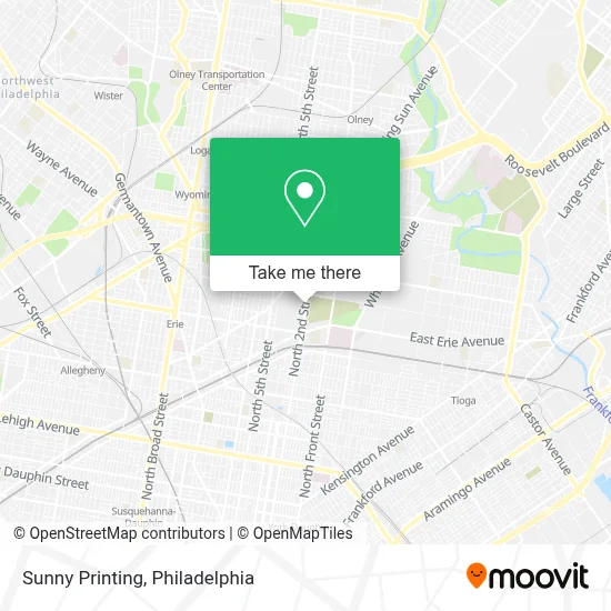 Sunny Printing map