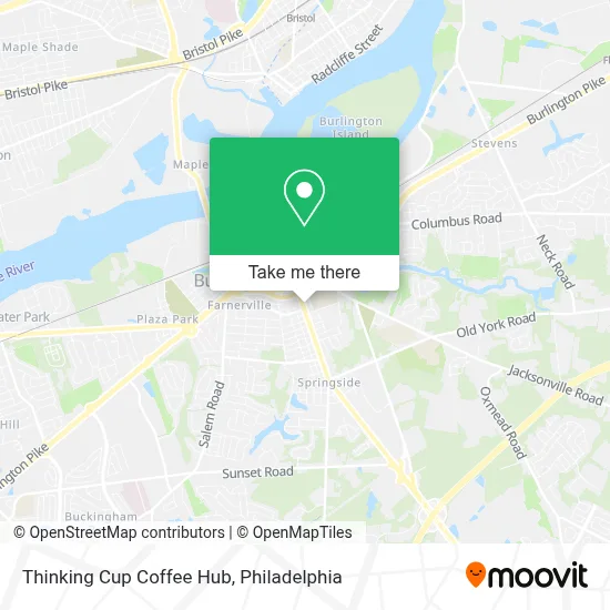 Thinking Cup Coffee Hub map