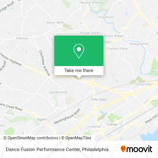 Dance Fusion Performance Center map