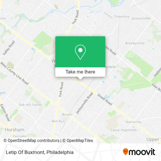 Letip Of Buxmont map
