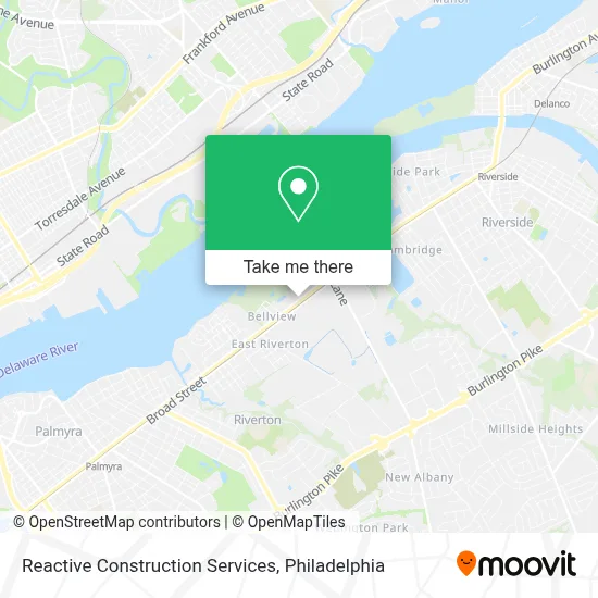 Reactive Construction Services map