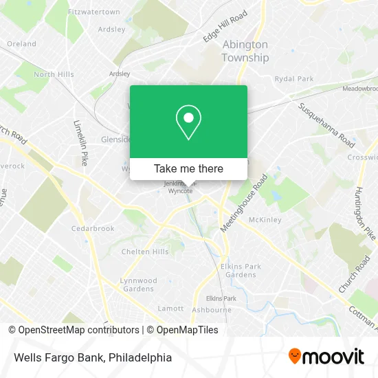 Wells Fargo Bank map