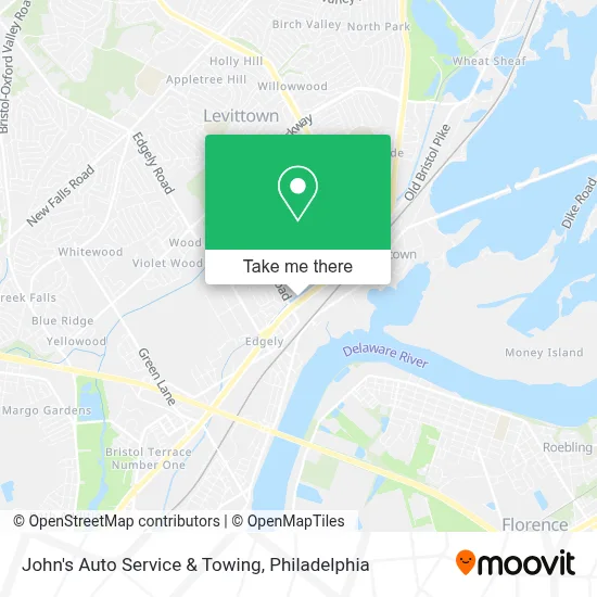 John's Auto Service & Towing map