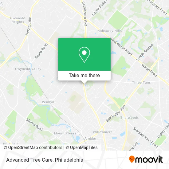 Advanced Tree Care map