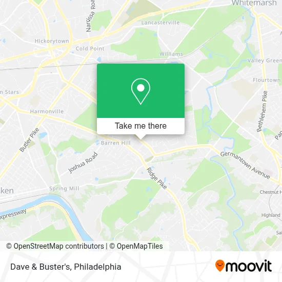Dave & Buster's map