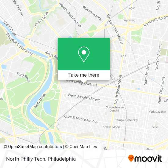 North Philly Tech map