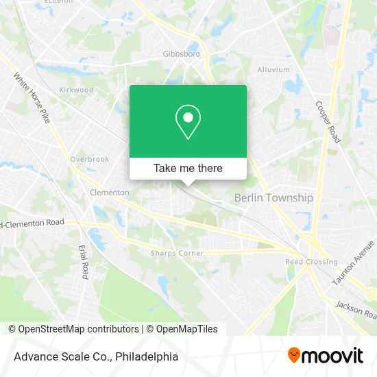 Advance Scale Co. map