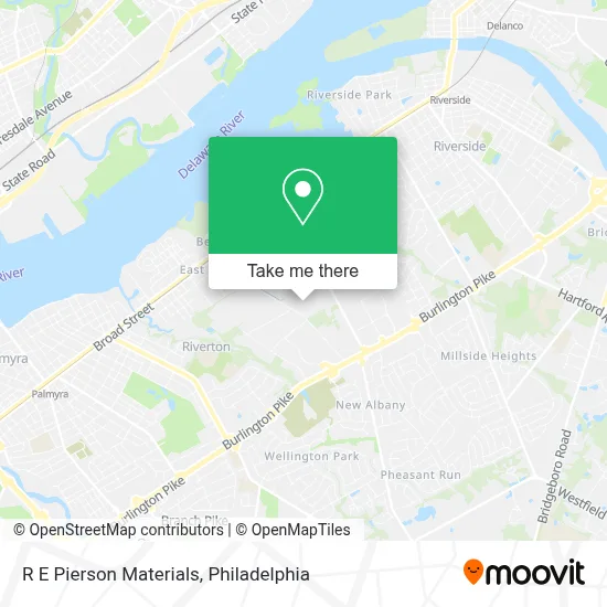 R E Pierson Materials map