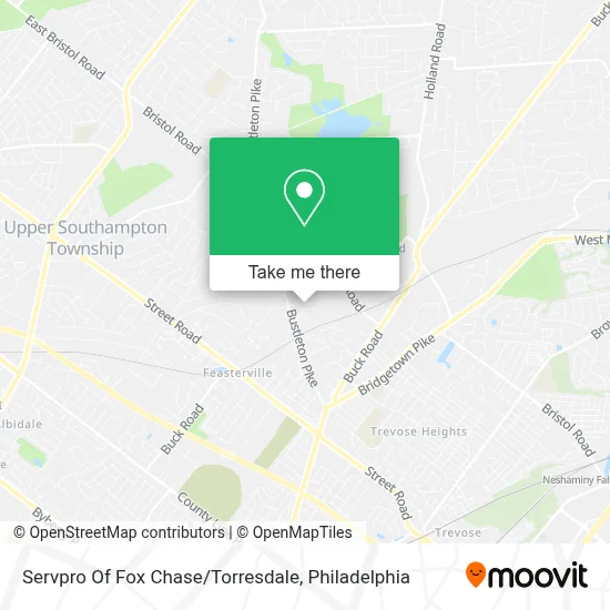 Servpro Of Fox Chase / Torresdale map