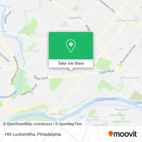 Hill Locksmiths map