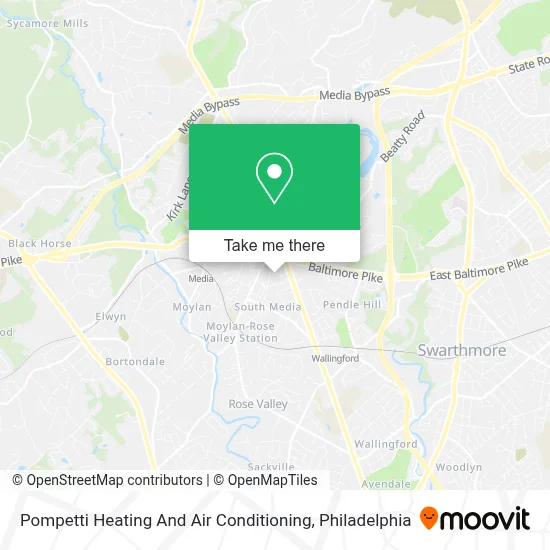 Pompetti Heating And Air Conditioning map