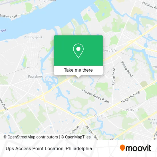 Ups Access Point Location map