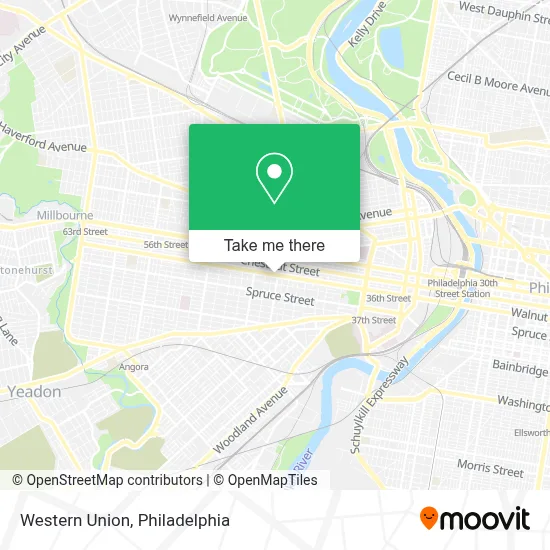 Western Union map
