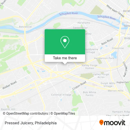 Pressed Juicery map
