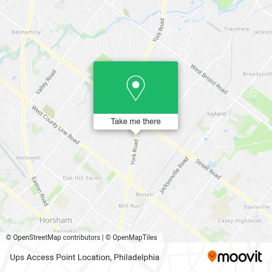 Ups Access Point Location map