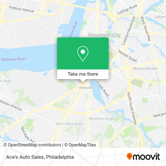 Ace's Auto Sales map