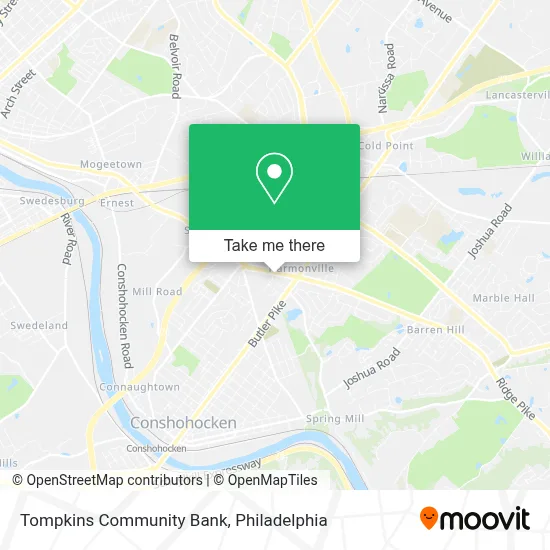 Tompkins Community Bank map