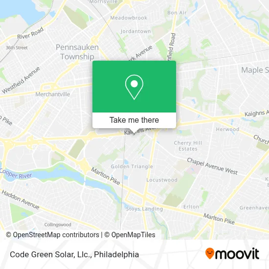 Code Green Solar, Llc. map