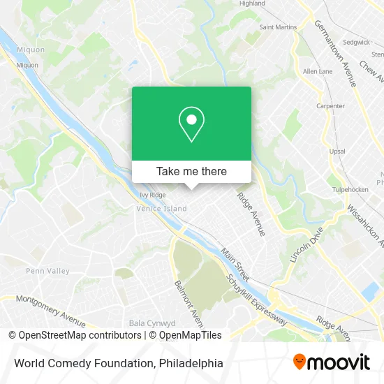World Comedy Foundation map