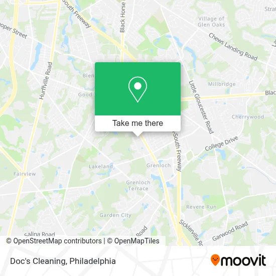 Doc's Cleaning map