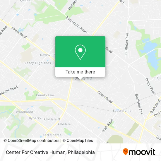 Center For Creative Human map