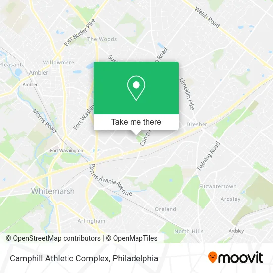 Camphill Athletic Complex map