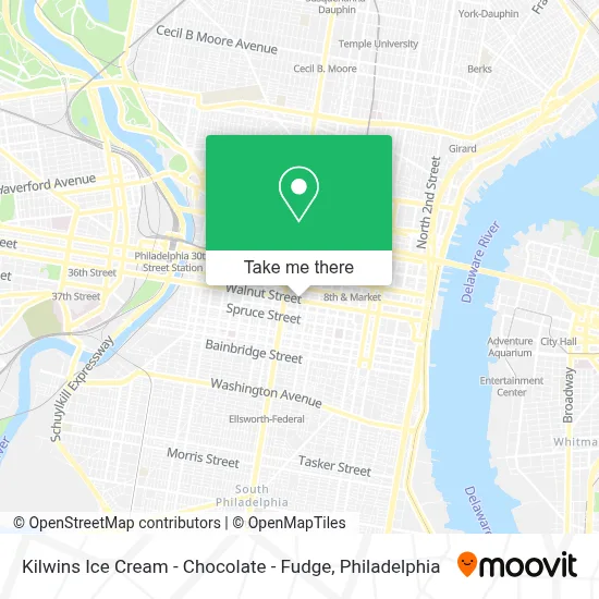 Kilwins Ice Cream - Chocolate - Fudge map