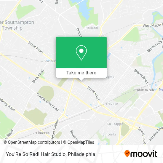 You'Re So Rad! Hair Studio map