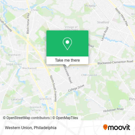 Western Union map