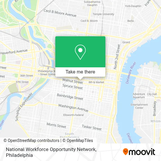 National Workforce Opportunity Network map