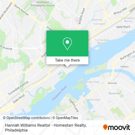 Hannah Williams Realtor - Homestarr Realty map