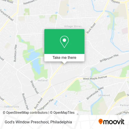 God's Window Preschool map