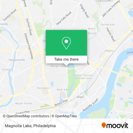 Magnolia Lake map