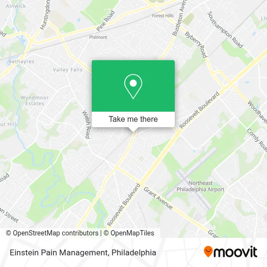 Einstein Pain Management map