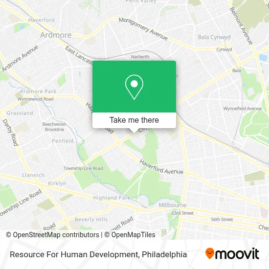 Resource For Human Development map