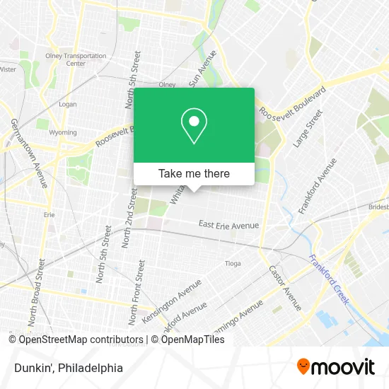 Dunkin' map